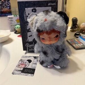 Hirono Road Journal Gray and Black Furry Bear